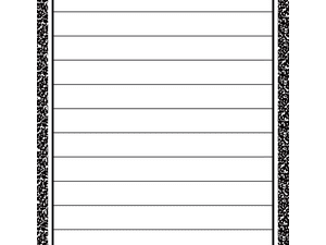 Cool for School Composition Lined Chart