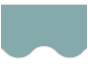 Calming Blue Scalloped Border Trim