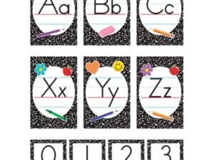 Cool for School Composition Alphabet Bulletin Board