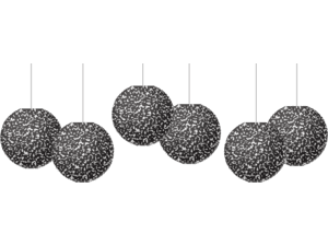 Composition 8" Hanging Paper Lanterns