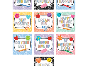 Cool for School Positive Sayings Accents