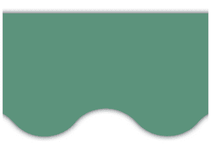 Eucalyptus Green Scalloped Border Trim