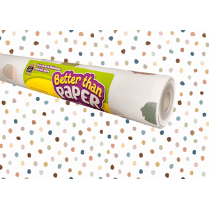 Everyone is Welcome Painted Dots Better Than Paper Bulletin Board Roll