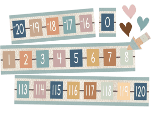 Everyone is Welcome Number Line (-20 to +120) Bulletin Board