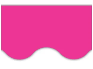 Hot Pink Scalloped Border Trim