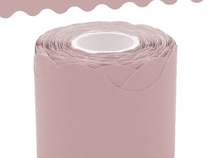 Light Mauve Scalloped Rolled Border Trim