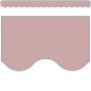Light Mauve Scalloped Border Trim