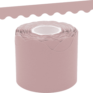 Light Mauve Scalloped Rolled Border Trim