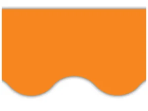 Orange Scalloped Border Trim