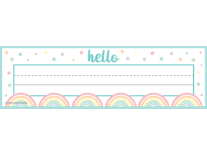 Pastel Pop Flat Name Plates