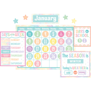 Pastel Pop Calendar Bulletin Board