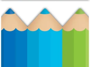 Colored Pencils Die-Cut Border Trim