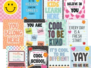 Cool for School Positive Sayings Small Poster Pack