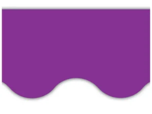 Purple Scalloped Border Trim
