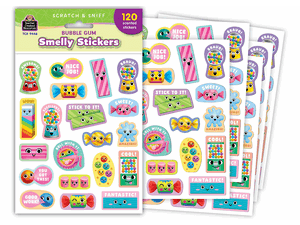 Bubble Gum Smelly Stickers