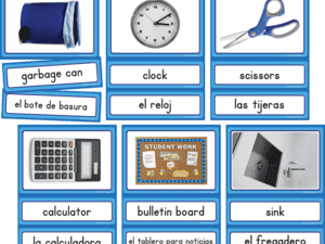 Spanish/English Classroom Labels Accents