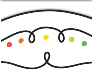 Squiggles and Colorful Dots Die-Cut Border Trim