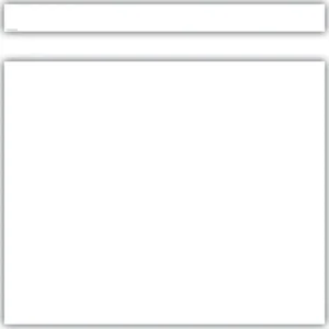 White Straight Border Trim