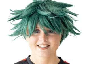 Anime Green Spike Wig