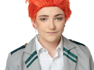 Anime Red Spike Wig