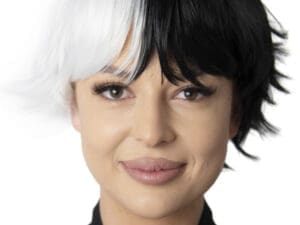 Anime Black and white Wig