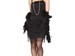 Womans Black Flapper
