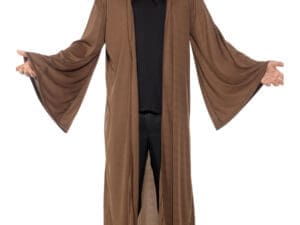 Brown hooded robe