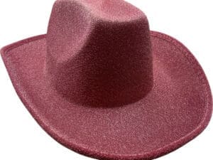Hat cowboy rose glitter look