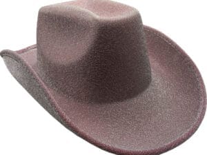 Hat cowboy pink glitter look