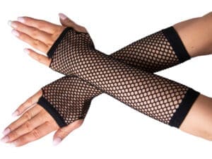 Fishnet Black Gloves