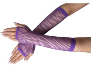 Fishnet Gloves purple