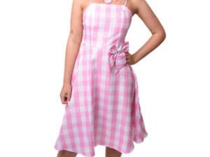 80s Pink Doll Summer Dress