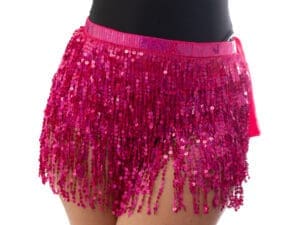 Tassel sequin hot pink Skirt