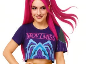 Womens KPop Demon Hunters Mira Wig