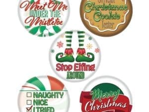 20910 PARTY BUTTONS CHRISTMAS