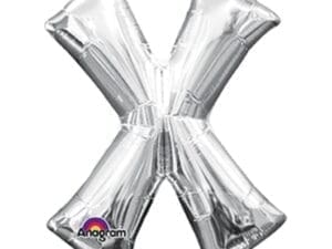 33058 16 inch Silver X Foil Balloon