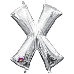 33058 16 inch Silver X Foil Balloon