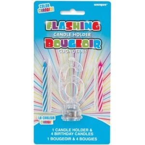 37536 CANDLE HOLDER 6 FLASHING