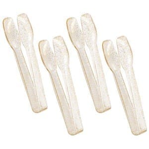 74701 tongs gold splatter 4ct