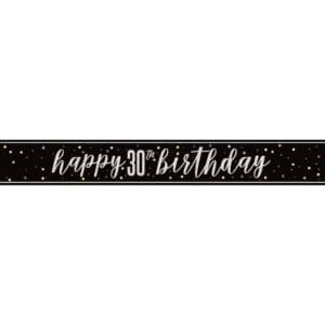 82262 GLITZ BLACK 30 PRISM BANNER