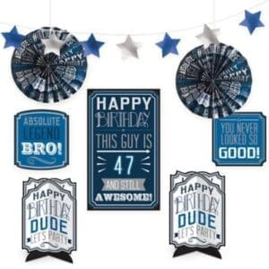 242487 HPY BDAY MAN DECO KIT