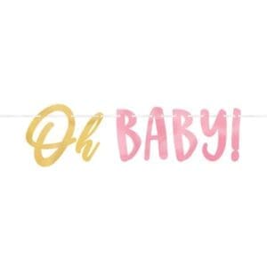 122294 OH BABY LTR BANNER GIRL