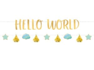 120474 OH BABY BOY LTR BANNER KIT