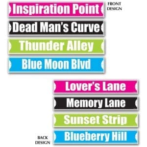 57498 ROCK N ROLL STREET SIGNS