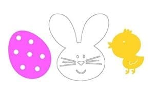 990501 CUTOUT EASTER CHARACTERS