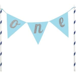 324531 CAKE TOPPER BANNER BLUE