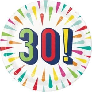 346330 BIRTHDAY BURST 30 7PL