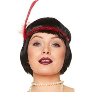88406 FLAPPER HEADBAND RED
