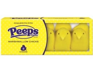 2 EASTER PEEPS YELLOW