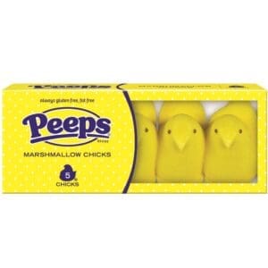 2 EASTER PEEPS YELLOW